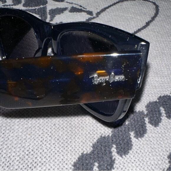 NEW Ray-Ban Mega Wayfarer Unisex Sunglasses in Trans Dark Blue/Grey Mir Blue